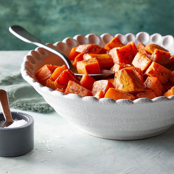 Roasted honey sweet potatoes