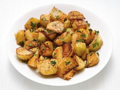 Roasted kohlrabi with Parmesan