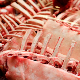 Roasted lamb ribs