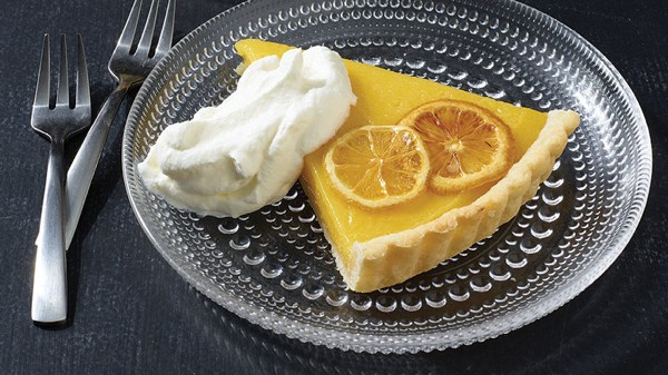 Roasted lemon tart