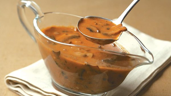 Roasted-mushroom gravy