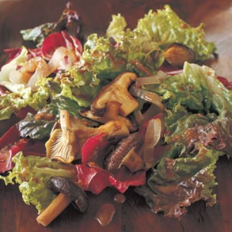 Roasted mushroom salad with balsamic vinaigrette 