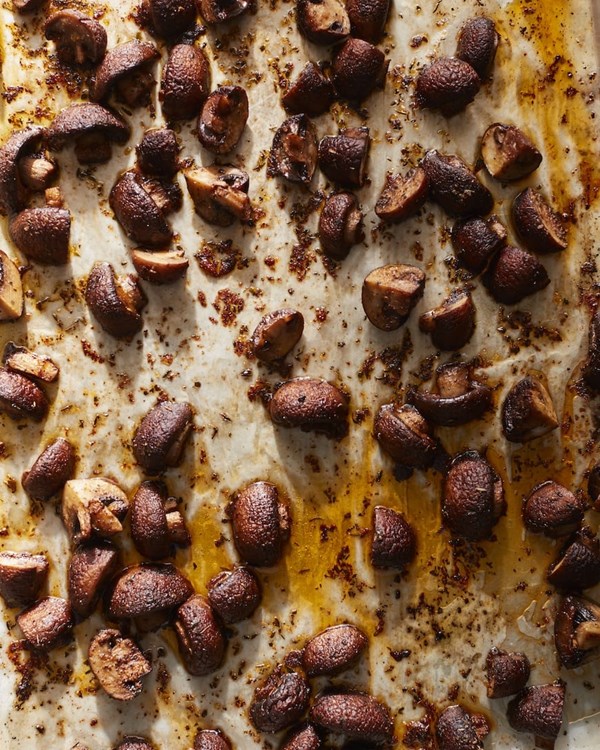 Roasted mushrooms 