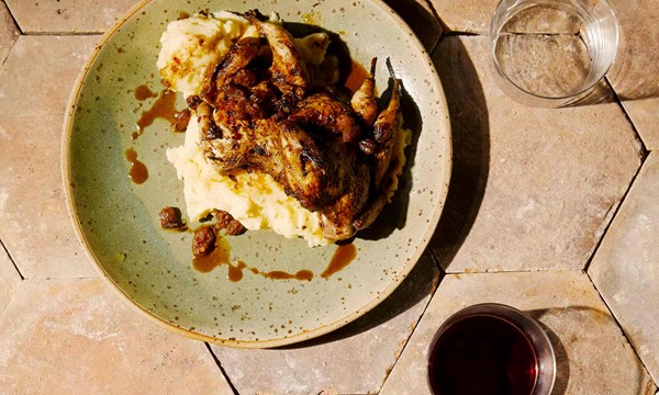 Roasted ’nduja marinated quail [Calabria]