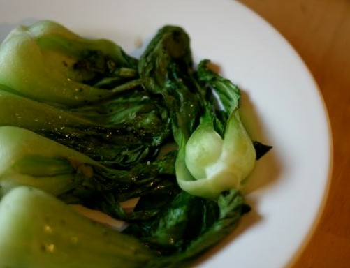 Roasted pak choi