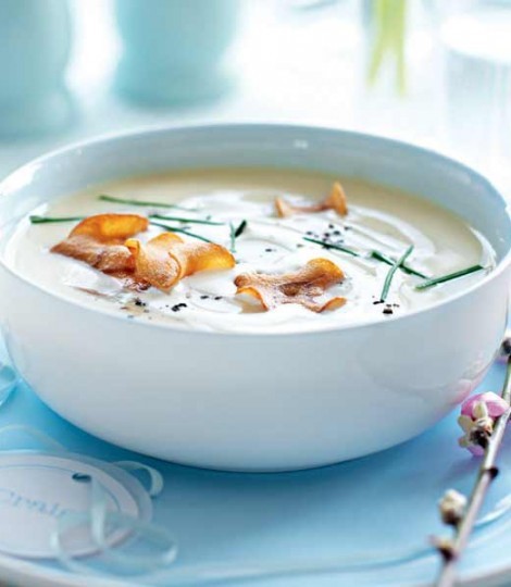 Roasted parsnip and Parmesan soup