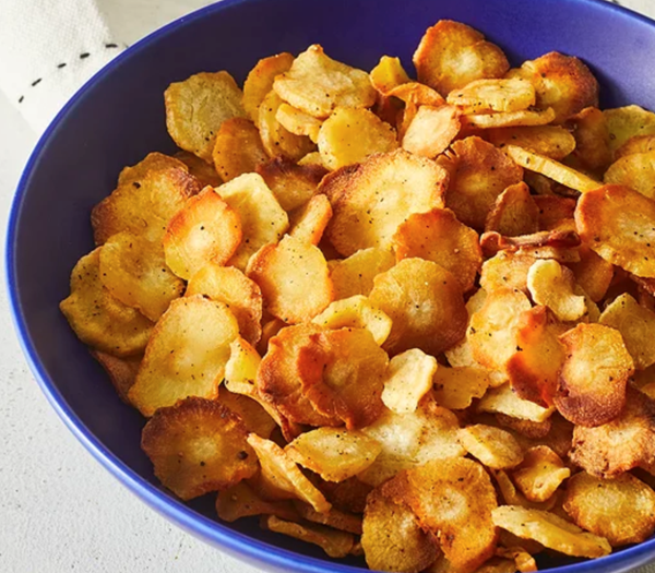 Roasted parsnip chips
