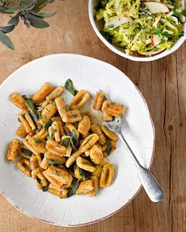 Roasted parsnip gnocchi