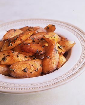 Roasted parsnips with thyme