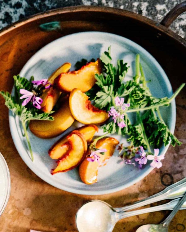 Roasted peaches