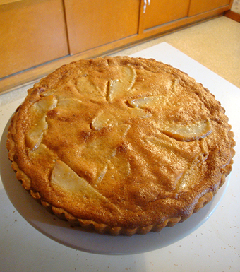 Roasted pear brown butter tart