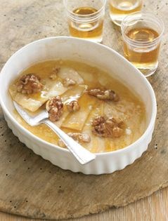 Roasted pecorino with honey and nuts