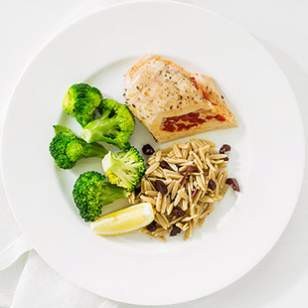 Roasted pepper & cheese stuffed chicken