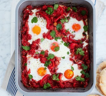 Roasted pepper shakshuka