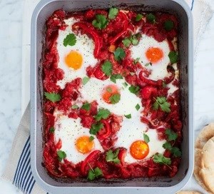 Roasted pepper shakshuka