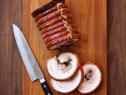 Roasted porchetta