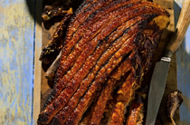 Roasted pork belly with fennel seeds