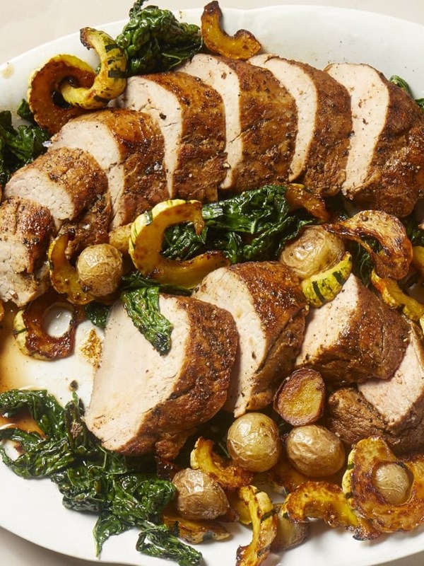 Roasted pork tenderloin