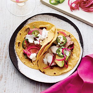 Roasted pork tenderloin tacos