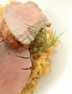 Roasted pork with sauerkraut & rice (Svinsko pecheno so kisela zelka i oriz)