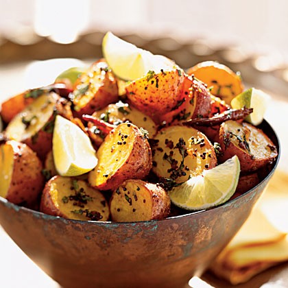 Roasted potatoes with North Indian spices