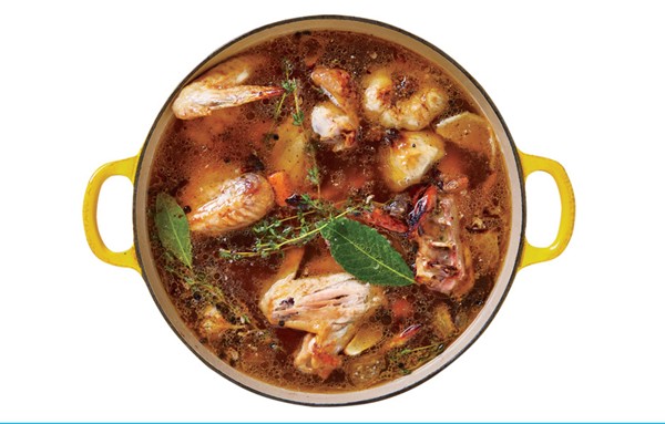 Roasted poultry stock