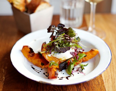 Roasted pumpkin & mozzarella