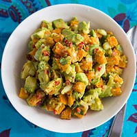 Roasted pumpkin guacamole