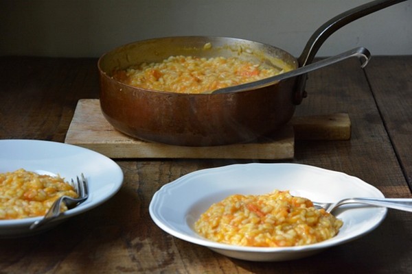 Roasted pumpkin risotto