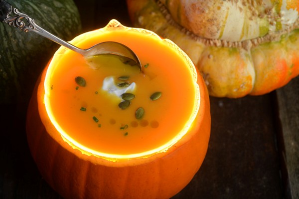 Roasted pumpkin soup