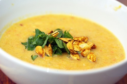 Roasted pumpkin soup