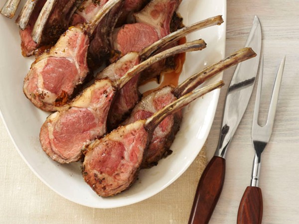 Roasted rack of lamb