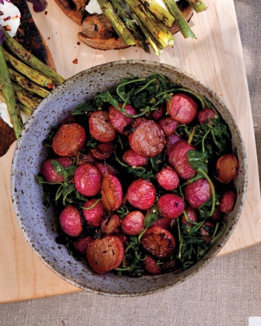 Roasted radishes