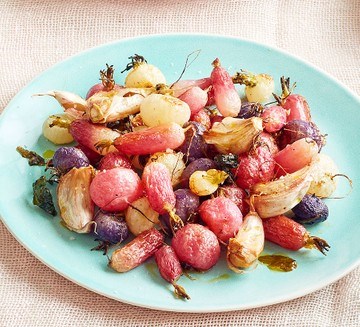 Roasted radishes