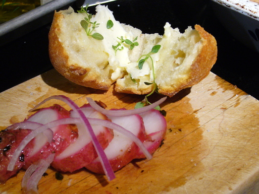 Roasted radishes