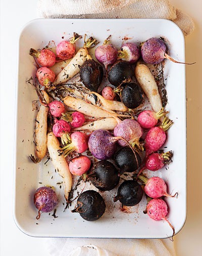 Roasted radishes