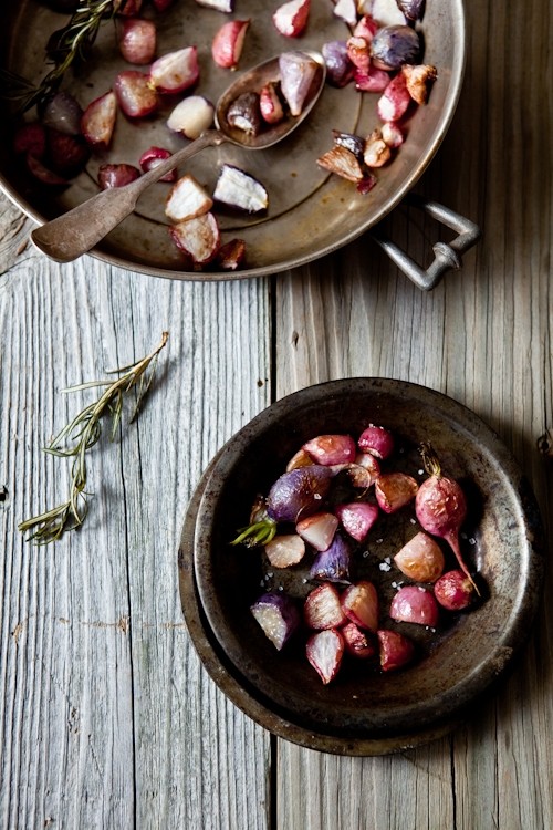 Roasted radishes