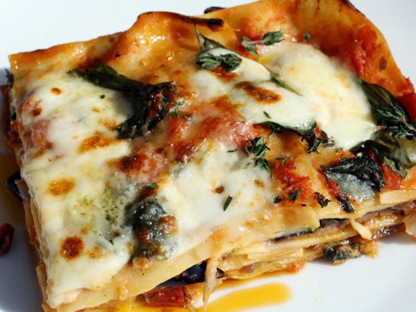 Roasted ratatouille lasagna napoleons