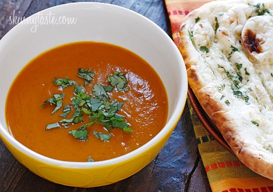 Roasted red kuri coconut curry soup