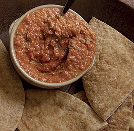 Roasted red pepper and feta dip