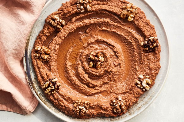 Roasted red pepper and walnut dip (Muhammara)