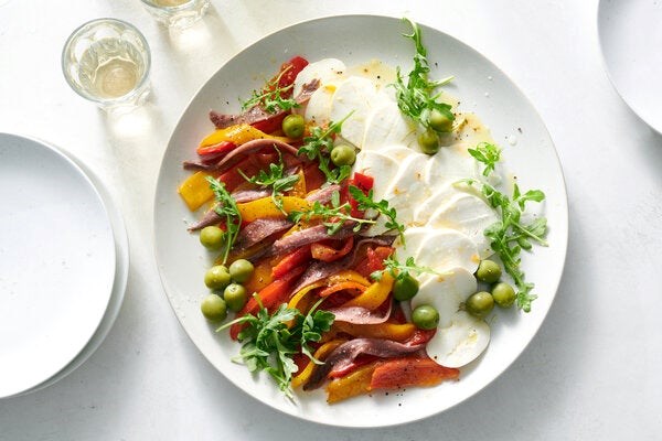 Roasted red pepper antipasto 