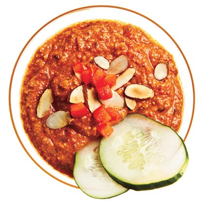 Roasted red pepper dip