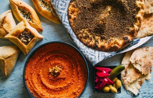 Roasted red pepper dip (Muhammara) [Reem Assil, Reem’s]