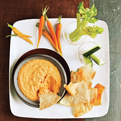 Roasted red pepper hummus