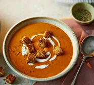 Roasted red pepper soup