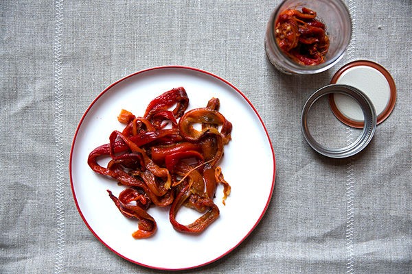 Roasted red peppers