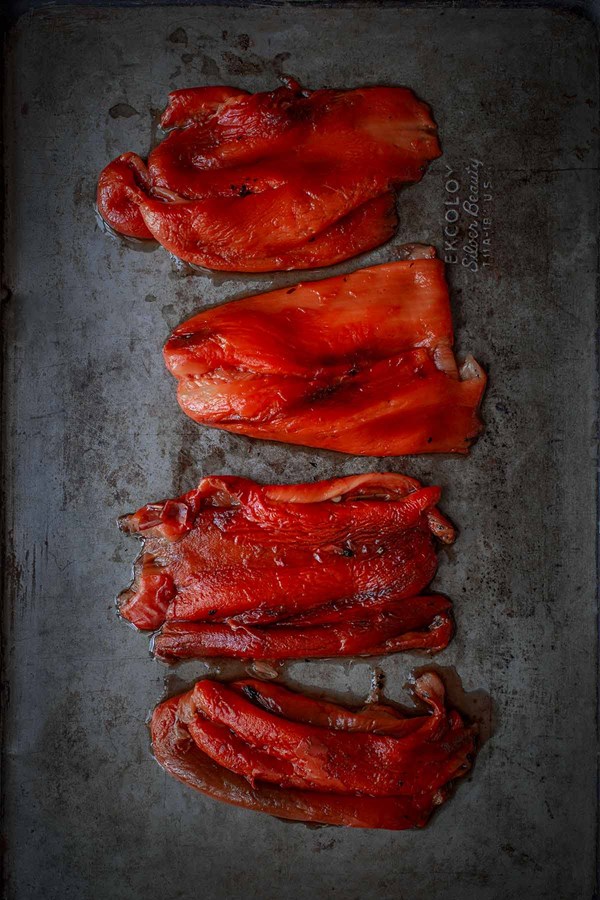 Roasted red peppers