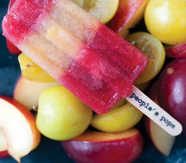 Roasted red plum ice pops recipe | Eat Your Books