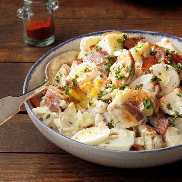 Roasted red potato salad